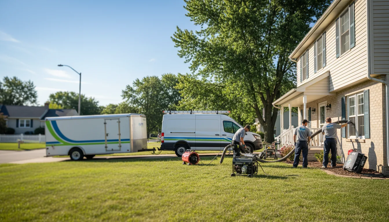 Flooded Basement Restoration And Cleanup With Repair in Honeoye Falls, NY near me